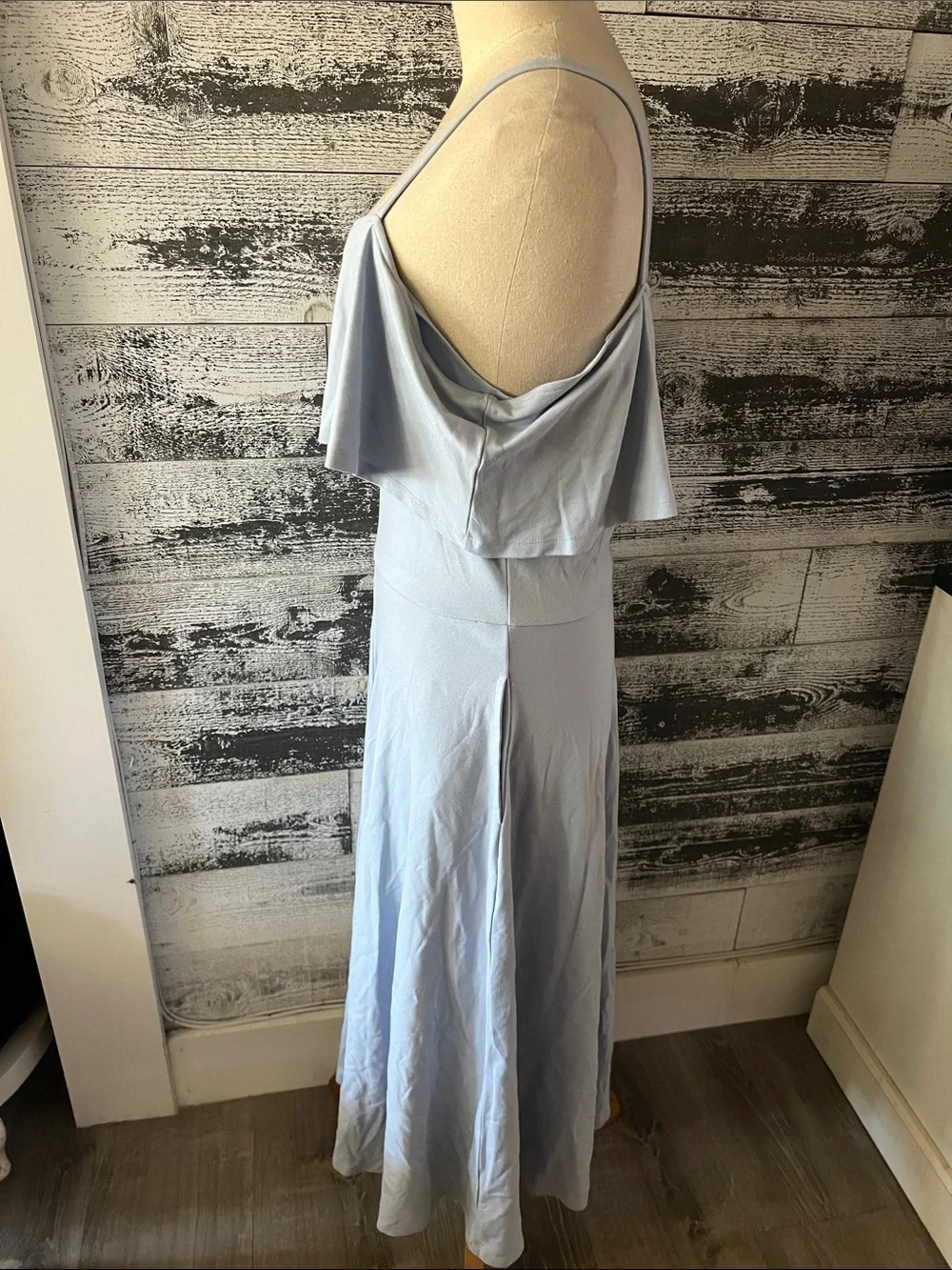 Leith Light Blue Ruffle Maxi Dress - Picture 5 of 7